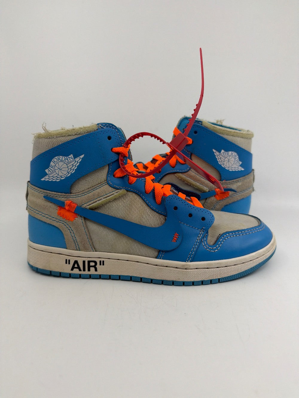 *USED/NO BOX* AJ 1 X OFF-WHITE - UNIVERSITY BLUE|27246
