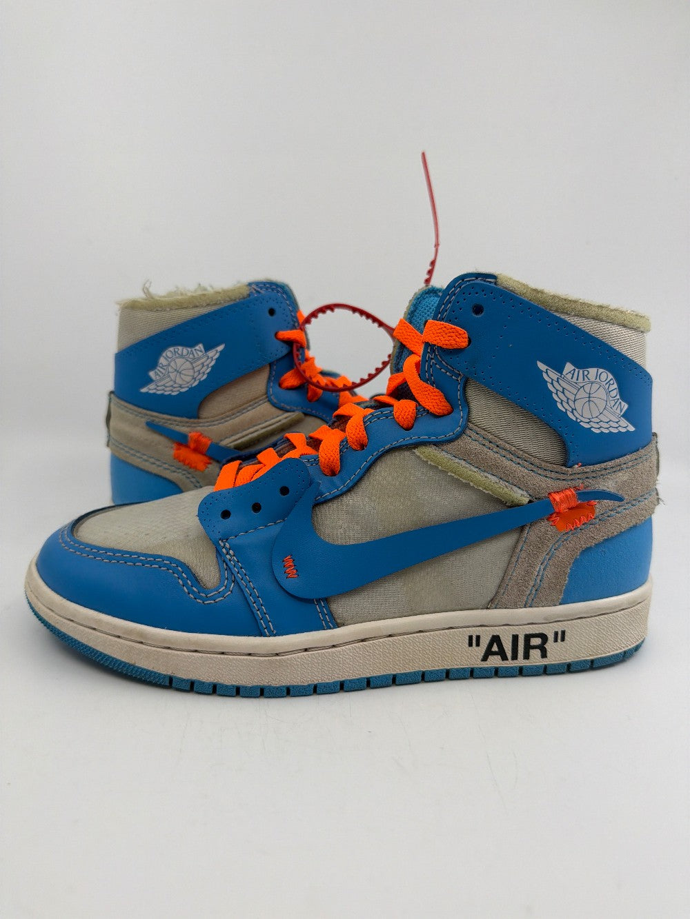 *USED/NO BOX* AJ 1 X OFF-WHITE - UNIVERSITY BLUE|27247