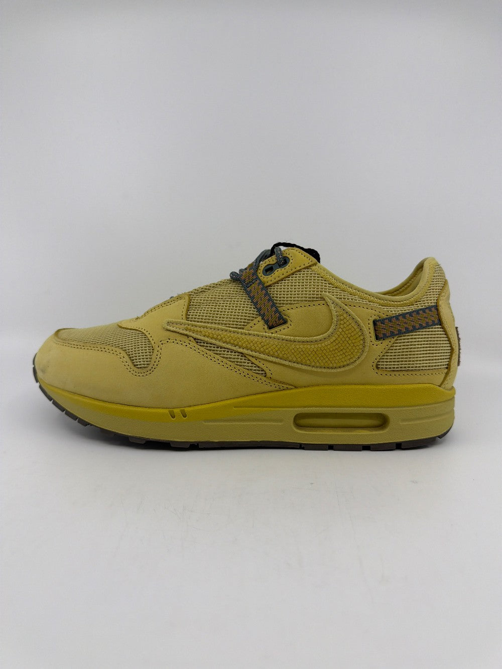 *USED* NIKE AIR MAX 1 X TRAVIS SCOTT - SATURN GOLD|32125