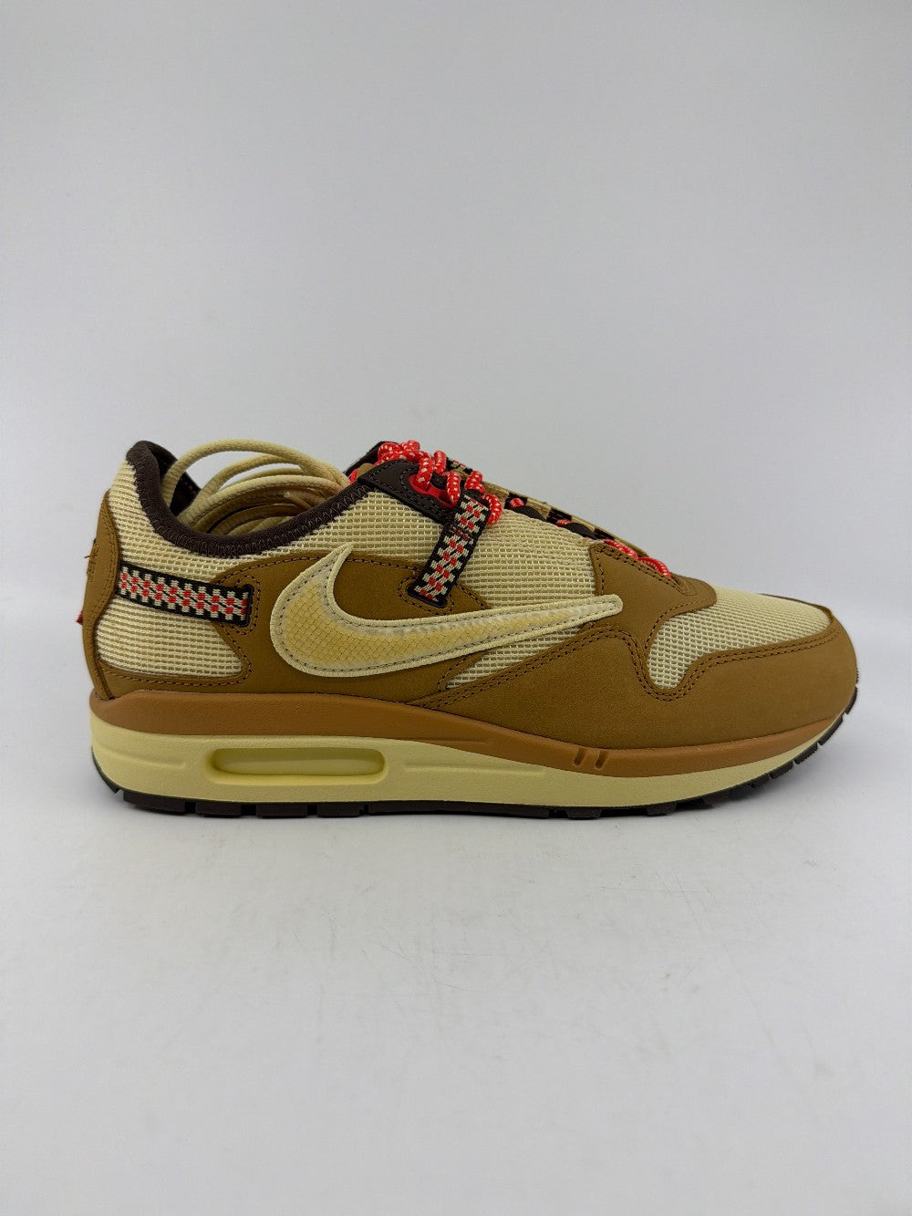 NIKE AIR MAX 1 X TRAVIS SCOTT - CACTUS JACK WHEAT LEMON DROP|36301
