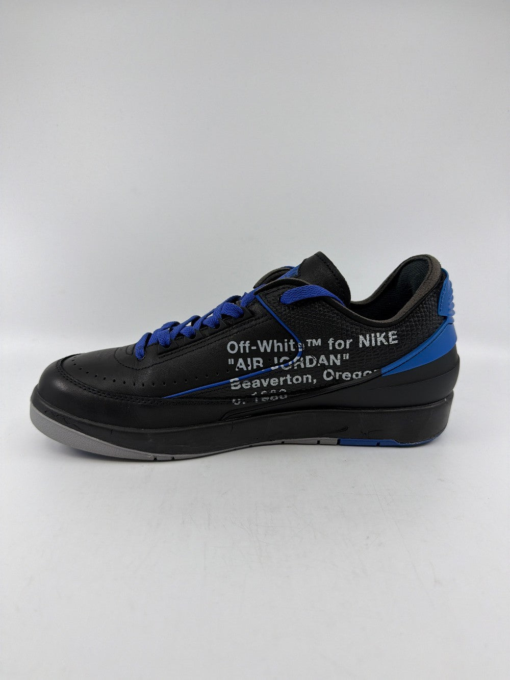 *USED* AJ 2 LOW X OFF-WHITE - BLACK BLUE|36373