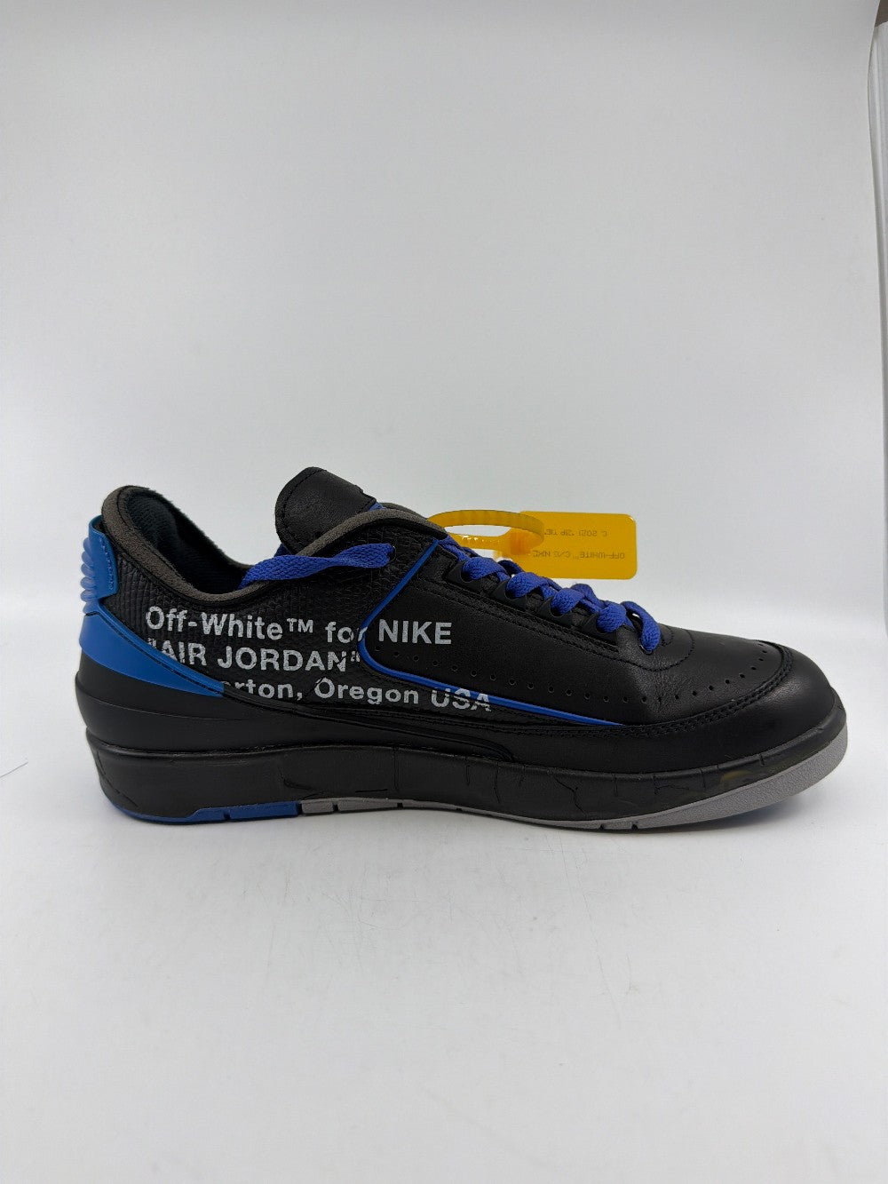 *USED* AJ 2 LOW X OFF-WHITE - BLACK BLUE|36378
