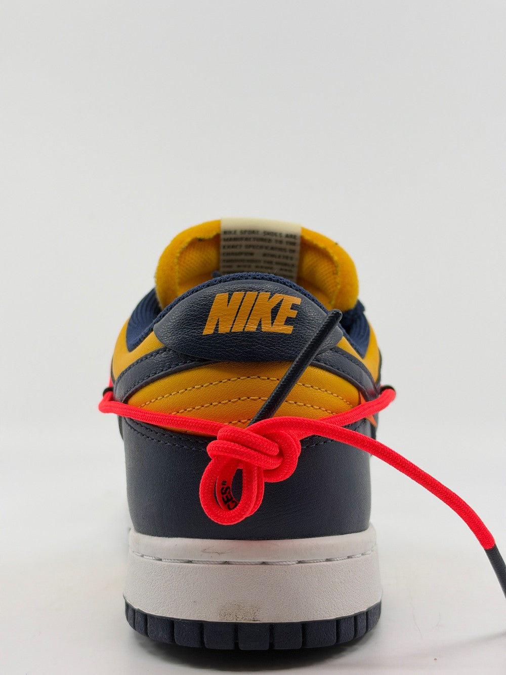 NIKE DUNK LOW X OFF WHITE - UNIVERSITY GOLD|42295
