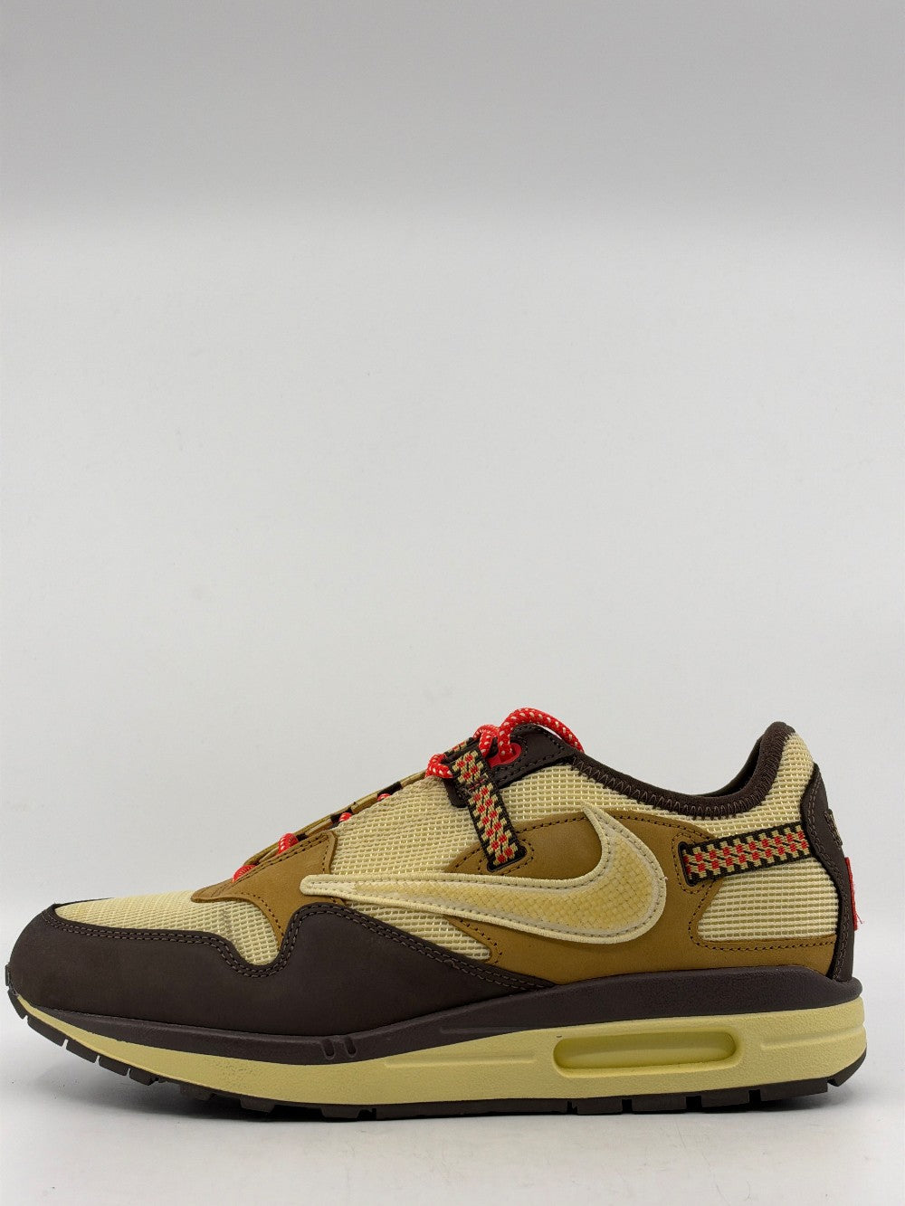 *USED* NIKE AIR MAX 1 X TRAVIS SCOTT - BAROQUE BROWN|42312