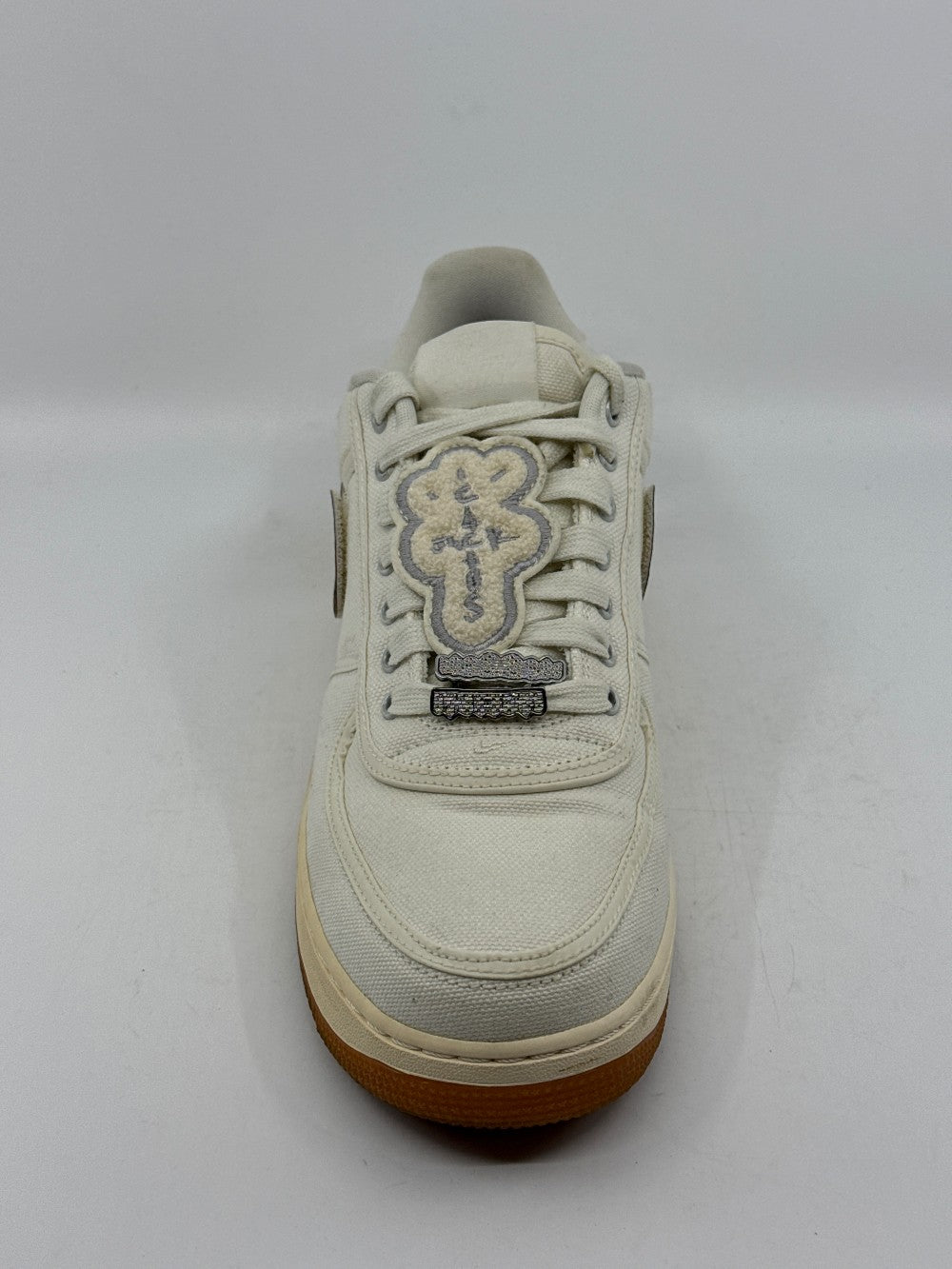 *USED* NIKE AIR FORCE 1 LOW X TRAVIS SCOTT - SAIL|42335