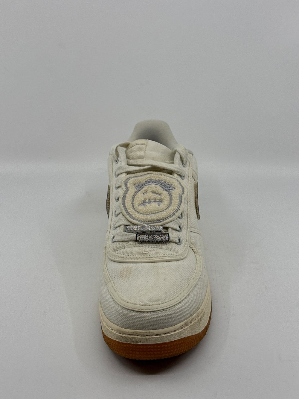 *USED* NIKE AIR FORCE 1 LOW X TRAVIS SCOTT - SAIL|42341