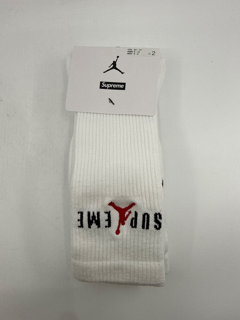 SUPREME X JORDAN CREW SOCKS - WHITE|43436
