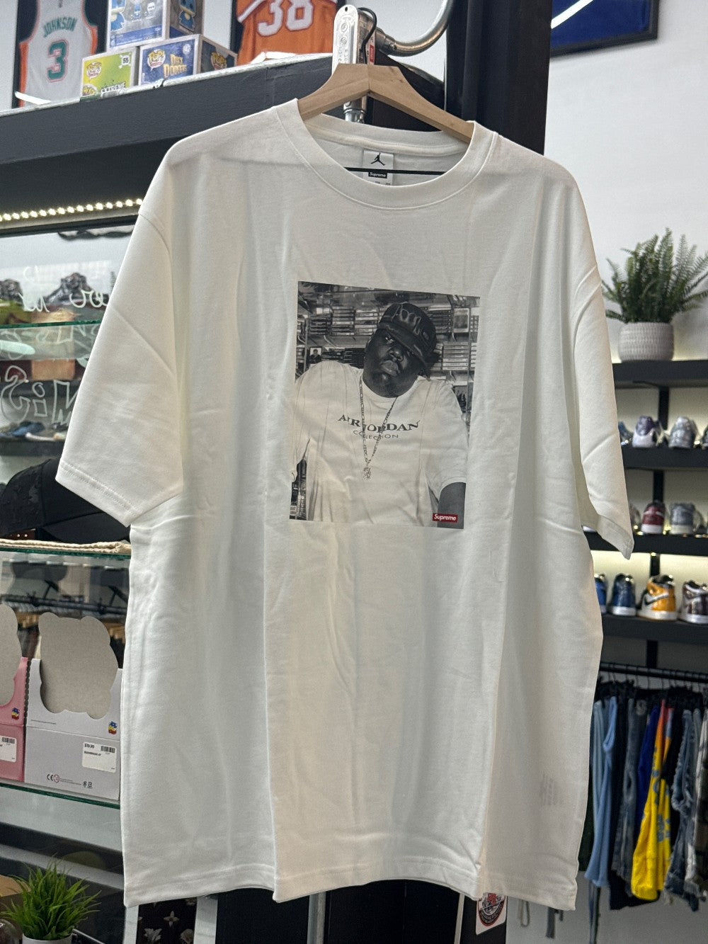 SUPREME X JORDAN BIGGIE S/S TOP - WHITE|43463