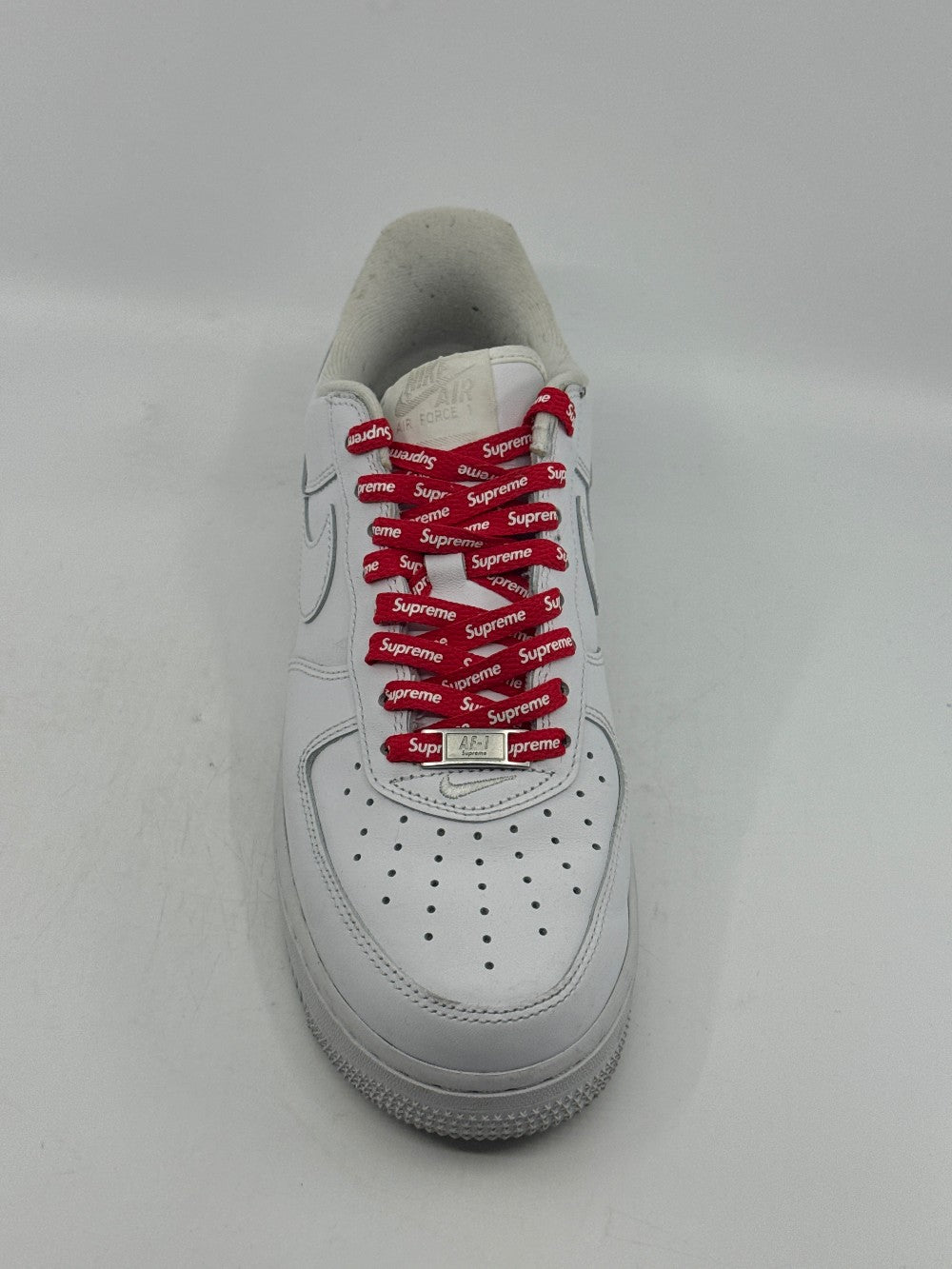 *USED* NIKE AIR FORCE 1 LOW X SUPREME - WHITE|43469