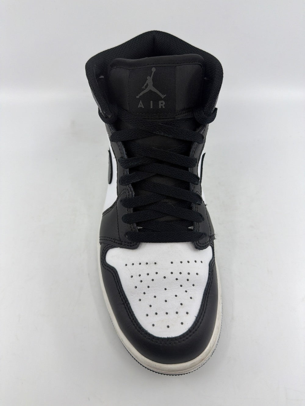 *USED* AJ 1 MID - BLACK WHITE IRON GREY|44879