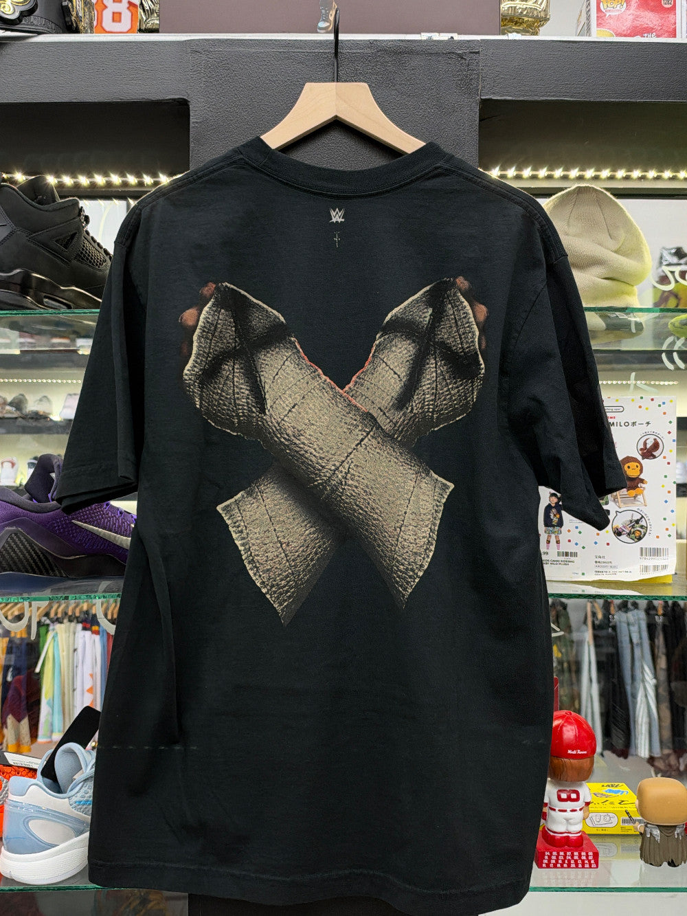 TRAVIS SCOTT X WWE STRAIGHT EDGE CM PUNK TEE - BLACK|45486