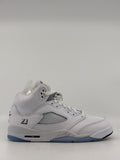 AJ 5 (GS) - WHITE METALLIC (2026)|45833
