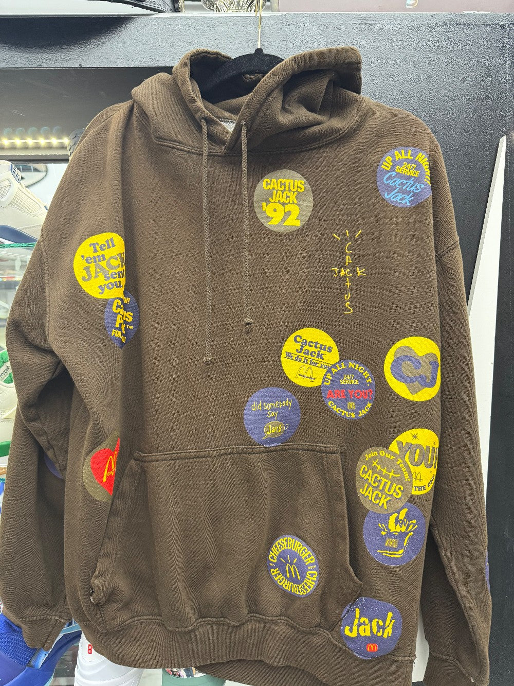 *USED* TRAVIS SCOTT X MCDONALDS HOODIE - BROWN|40337