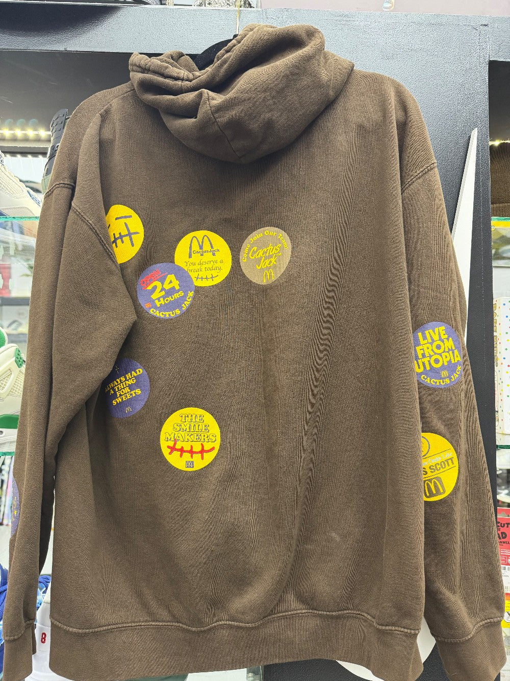 *USED* TRAVIS SCOTT X MCDONALDS HOODIE - BROWN|40338